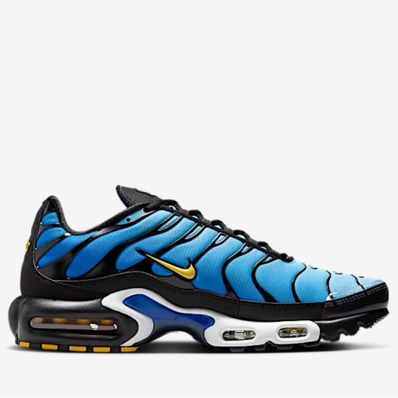 Nike Air Max Plus Black and Blue Sneakers - Picture 1 of 4